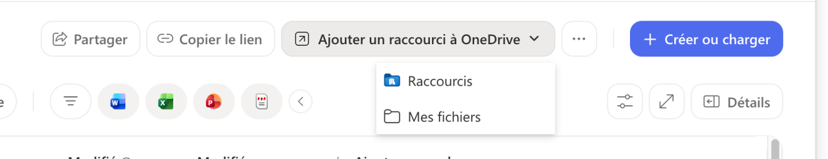 Choisir « Mes fichiers » pour que le dossier apparaisse dans l'Explorateur / le Finder